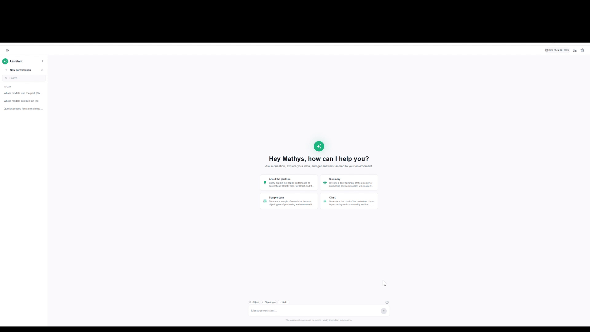 Mention an object type with @